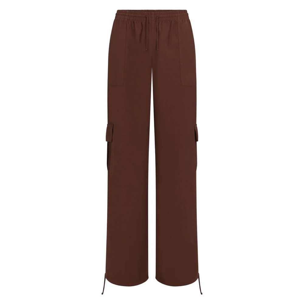 SKIMS SWIM Cover Up Cargo Pants in COCOA